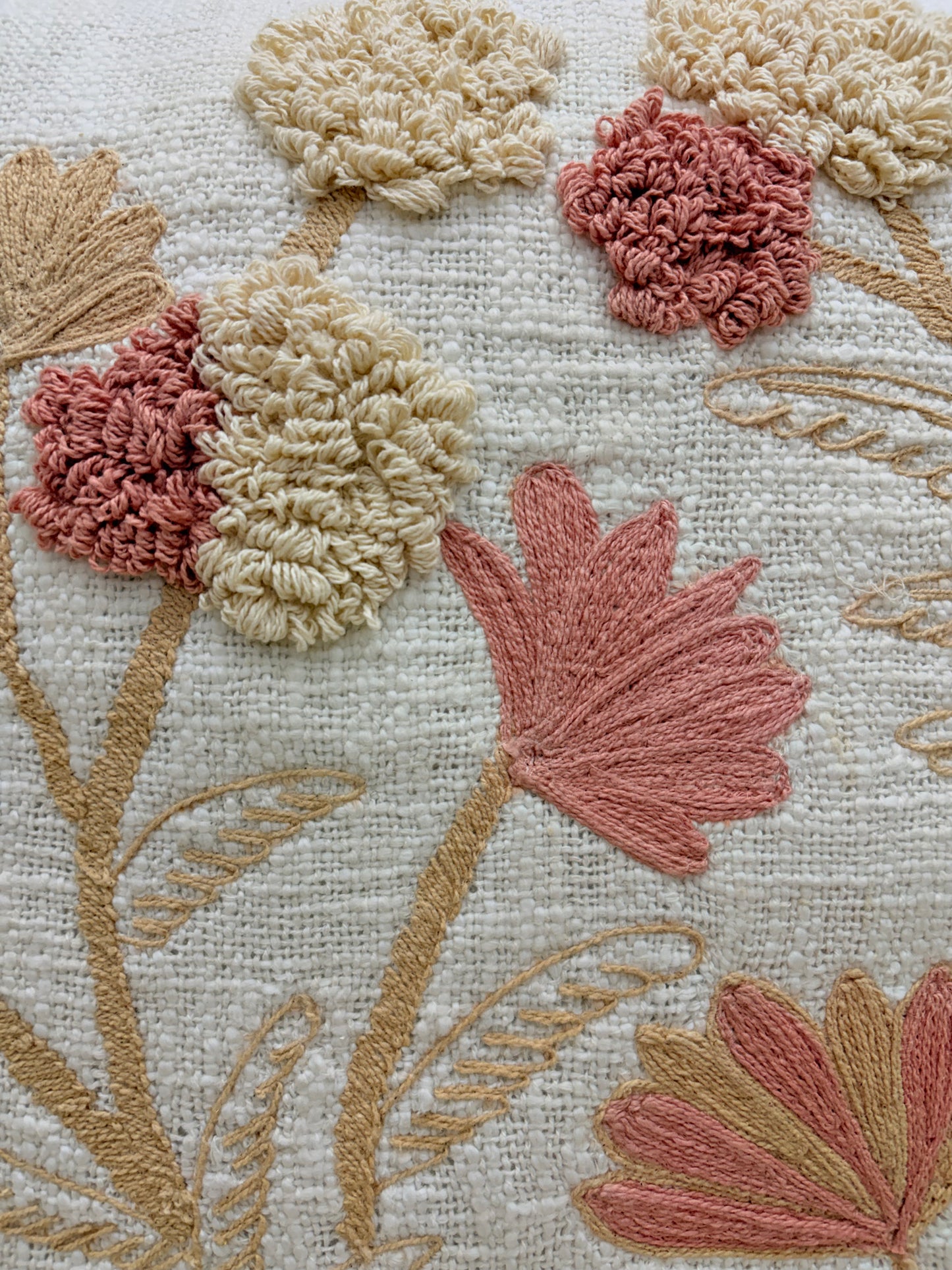 Roselle Bloom Cotton Pillow Cover
