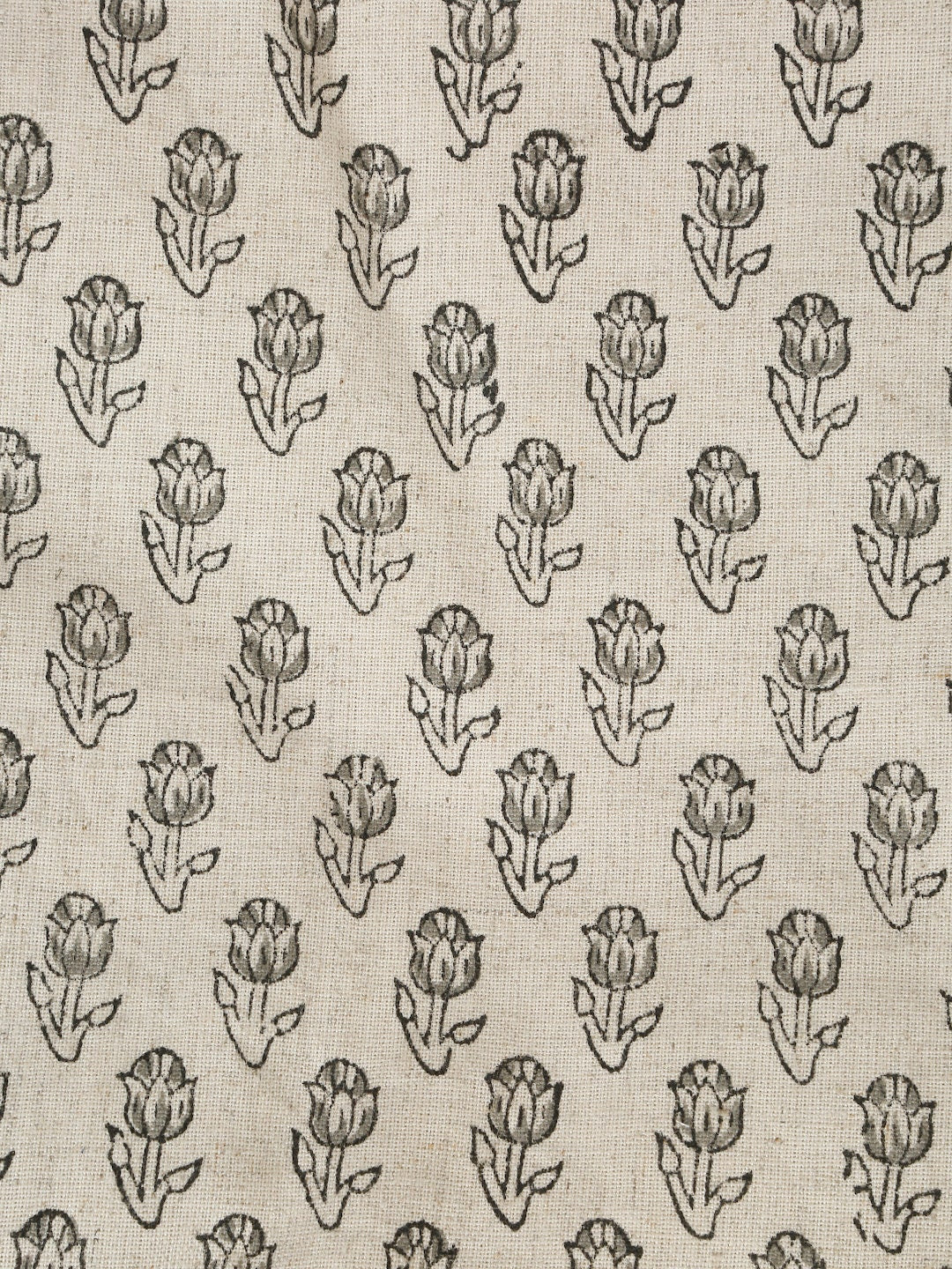 Hand Block Printed Floral Barstool Cover: | Custom Linen Chair Cover | Hand Block Printed Slipcover for Bar Stool | Dining Decor