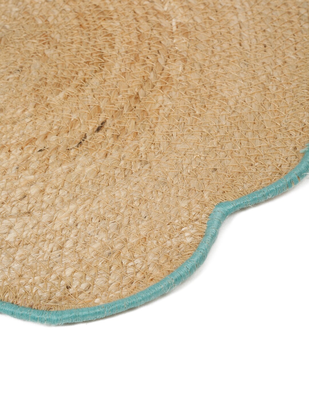 Handwoven Jute Floral Placemats (Set of 6): Natural Dining Decor