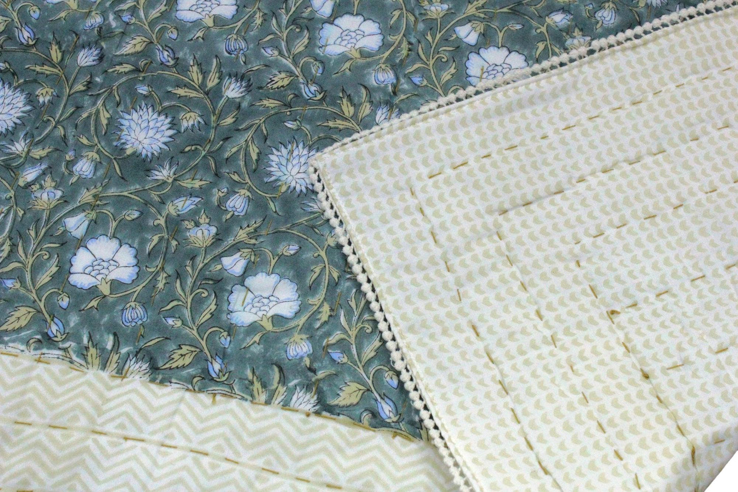 Orlena Kantha Quilted Tablecloth