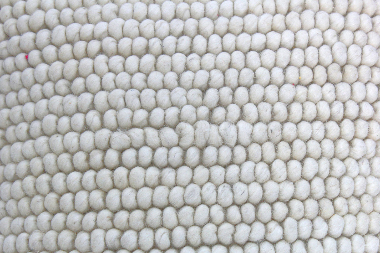 Handwoven Wool Pillow Cover Set: Ivory Boho Popcorn Texture Cushions