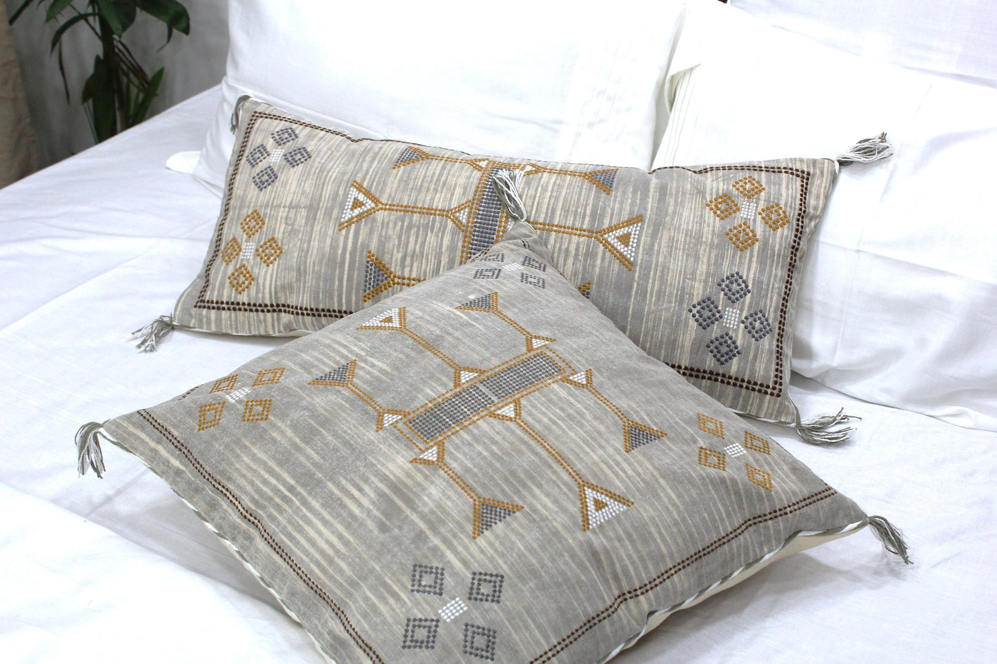 Tierra Boho Throw Pillow Cover Set