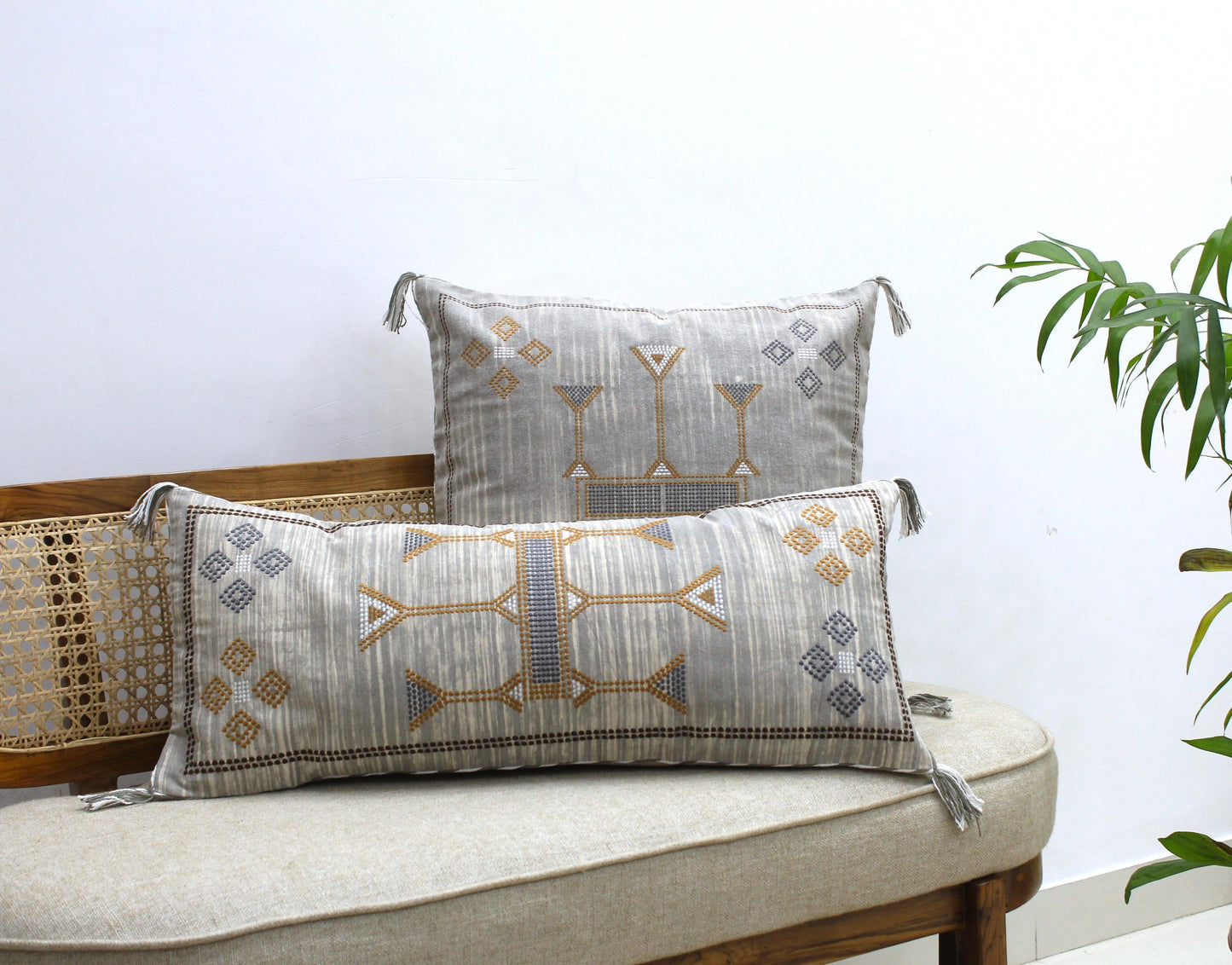 Tierra Boho Throw Pillow Cover Set