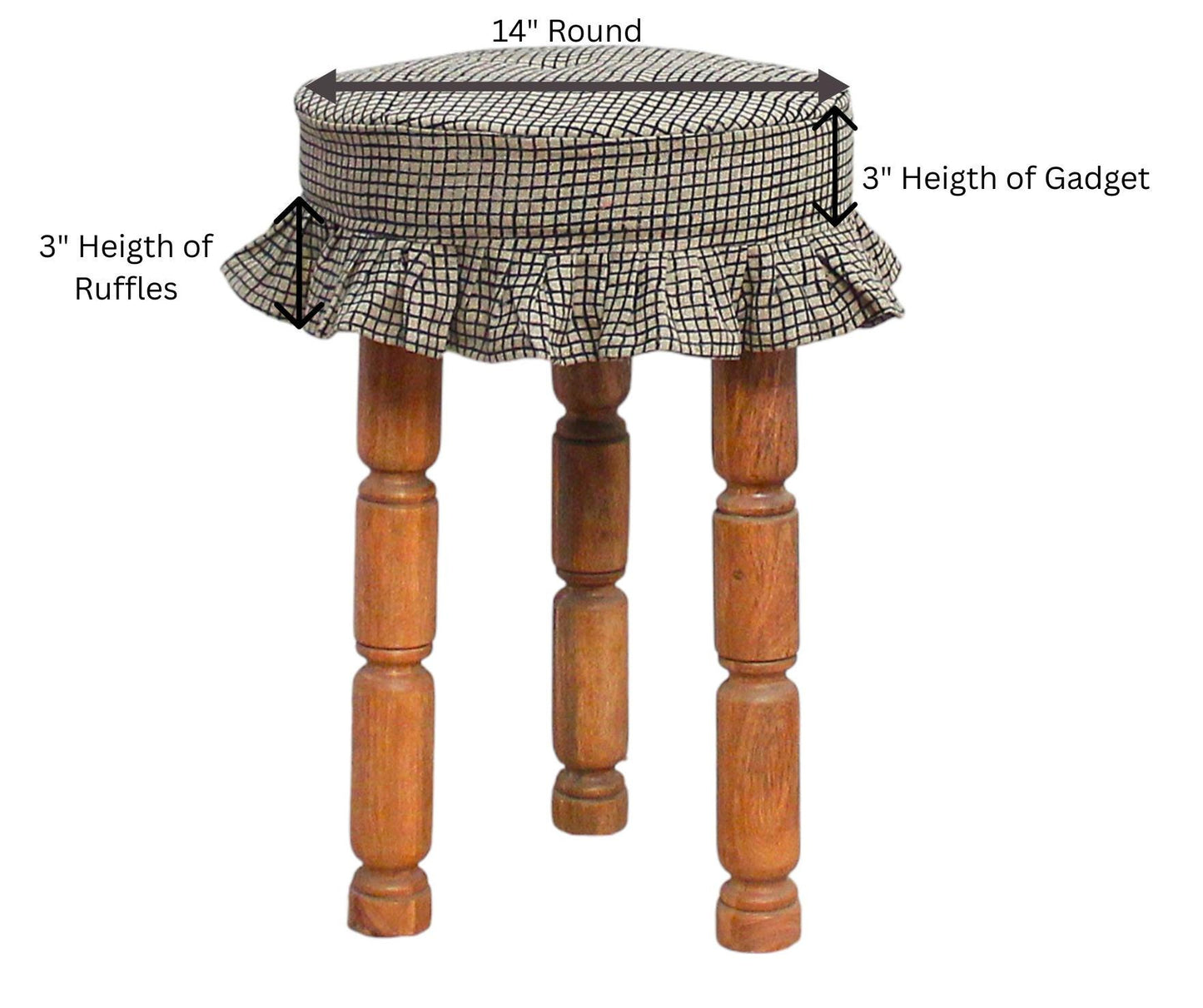 Zafiri Linen Stool Covers