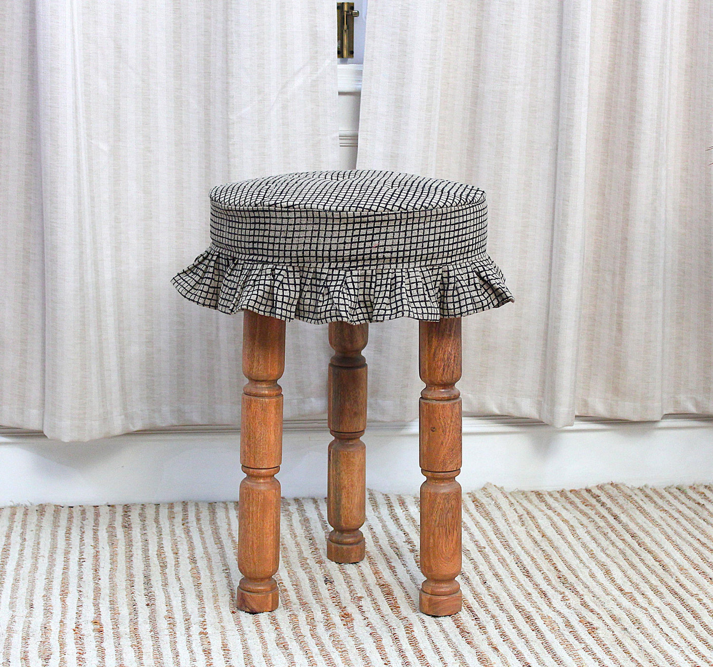 Zafiri Linen Stool Covers