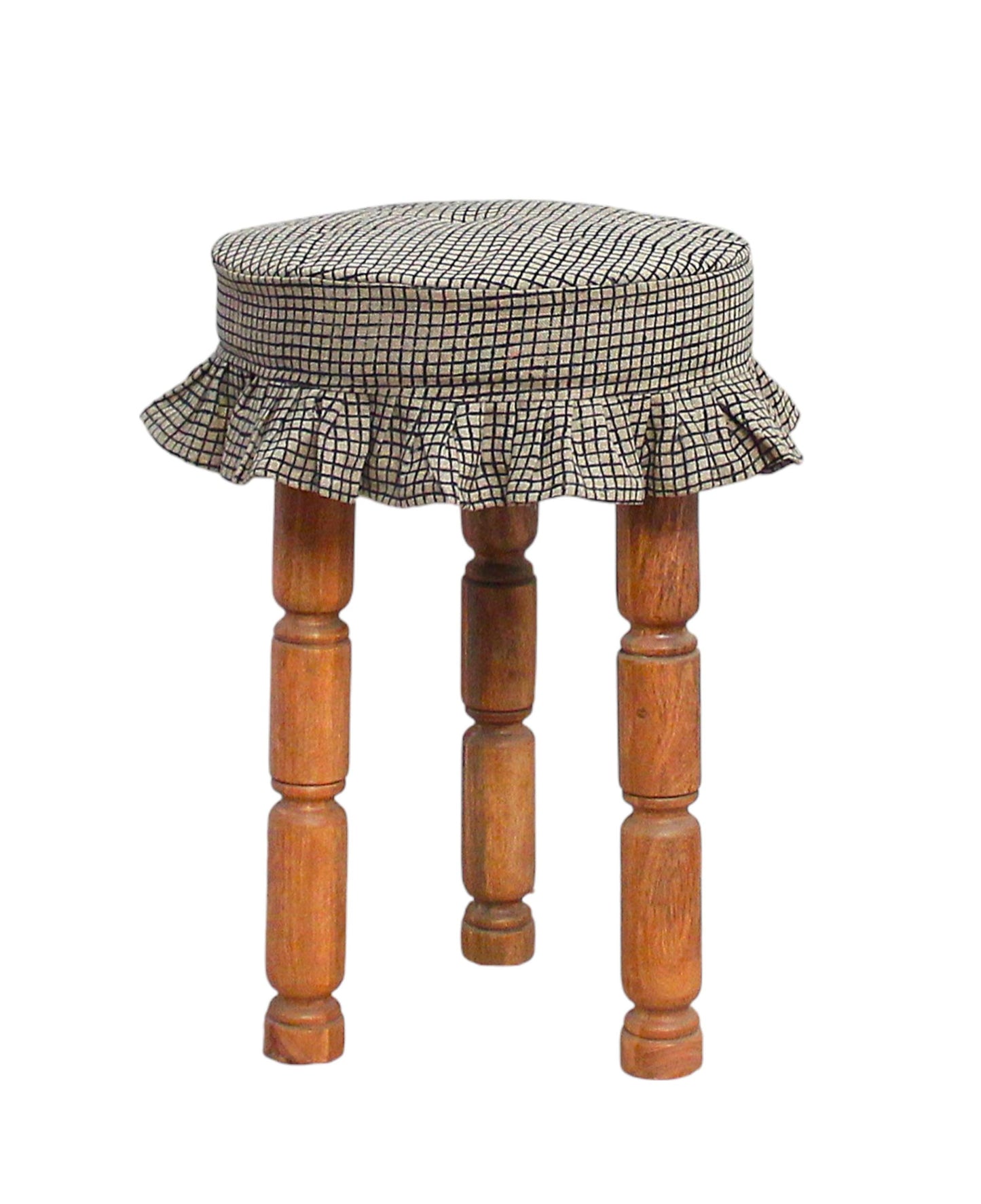 Set of 3 Linen Bar Stool Slipcovers